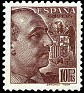 Spain 1939 Franco 10 PTS Marron Edifil 878